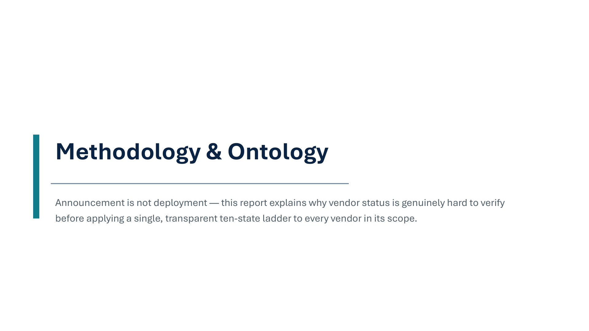 Non-Lithium LDES: Verified Commercial Deployment Record — report structure